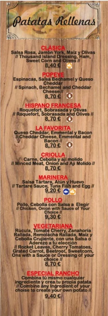Menu_El rancho de la patata-el campello alicante_Campello el_image_1