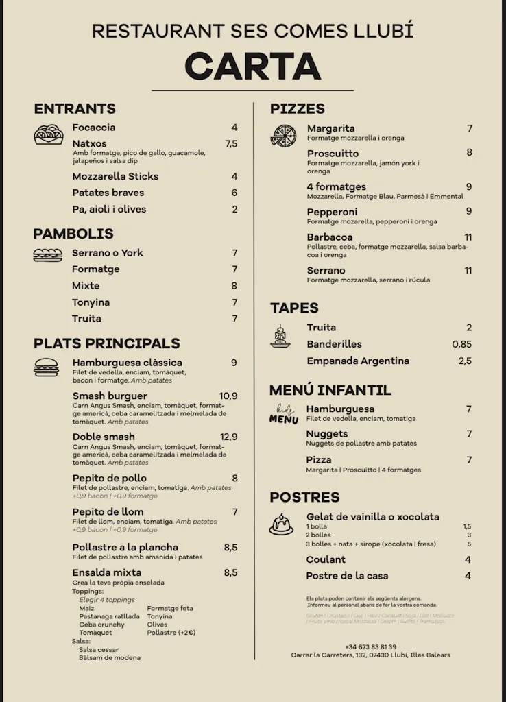Menu_Restaurant Ses Comes Llubí_Llubí_image_1