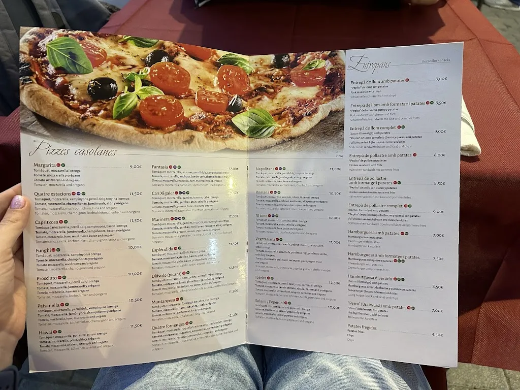 Menu_Ca's Xigaler. Cafeteria Restaurant_Maria de la Salut_image_1