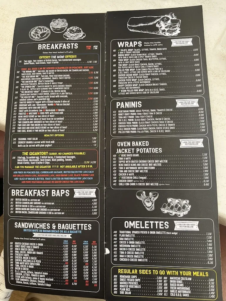 Menu_Tom Brown's_Magaluf_image_4