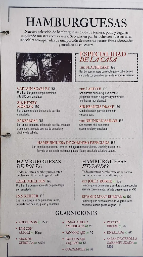 Menu_Blackbeard´s Beach Bar & Grill_Magaluf_image_2