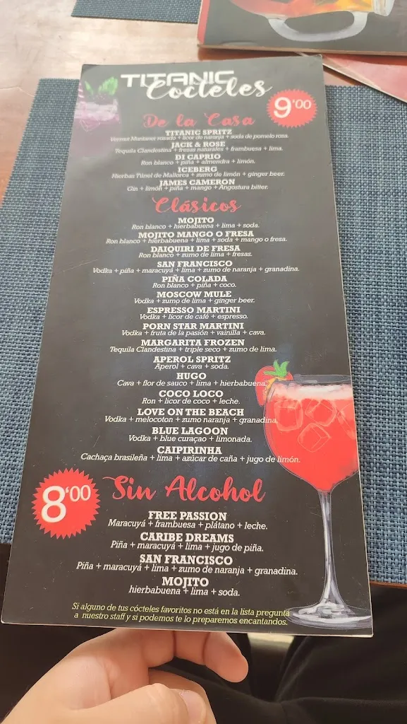 Menu_Restaurant Titanic | Restaurant & Bar Magaluf_Magaluf_image_3