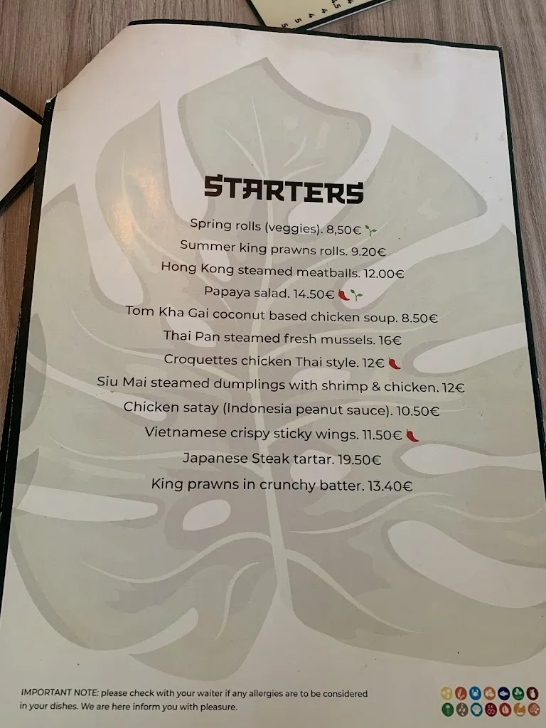 Menu_Thai Pan_Magaluf_immagine_3