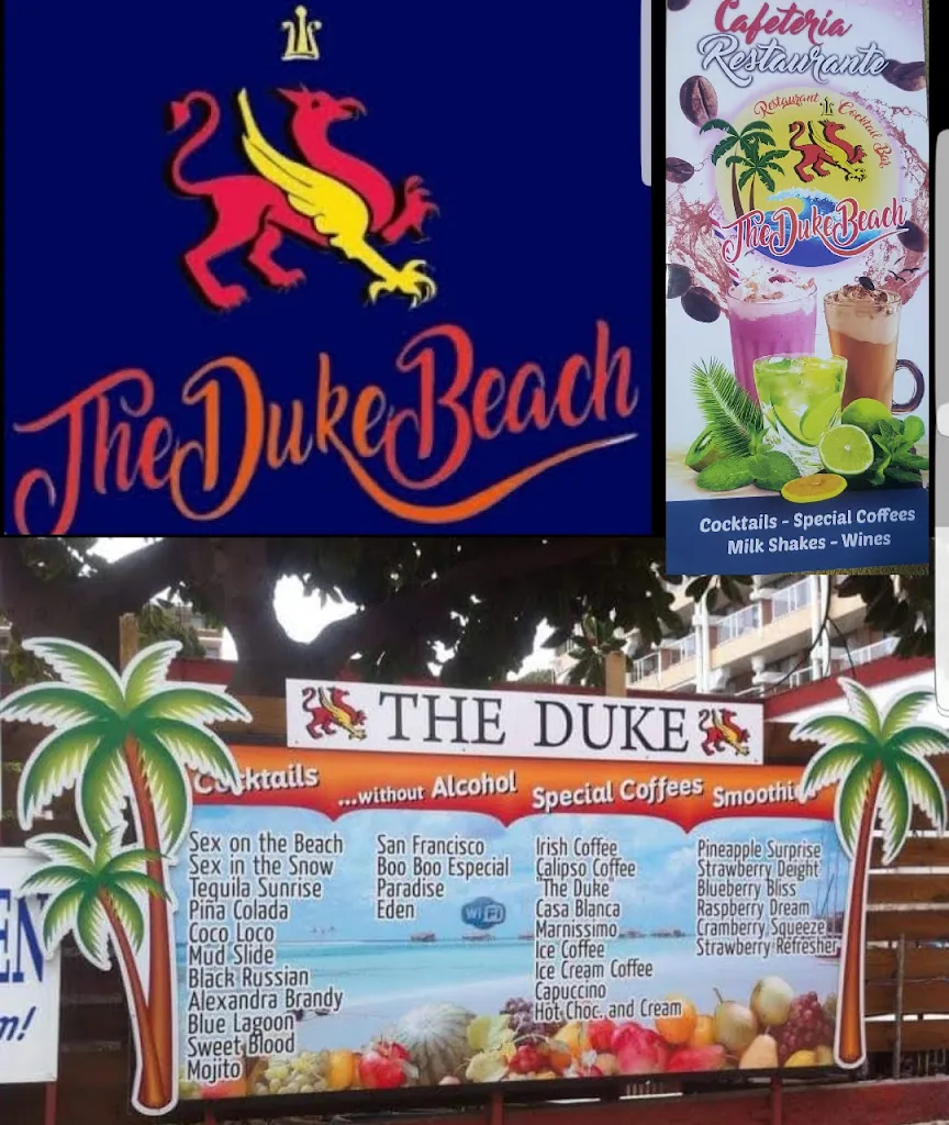 Menu_The Duke Beach_Magaluf_image_3