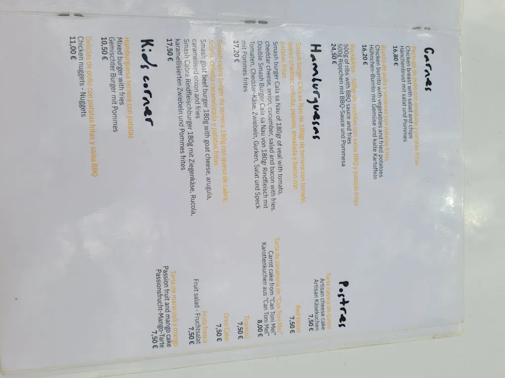 Menu_Chiringuito Cala Sa Nau_Felanitx_image_4