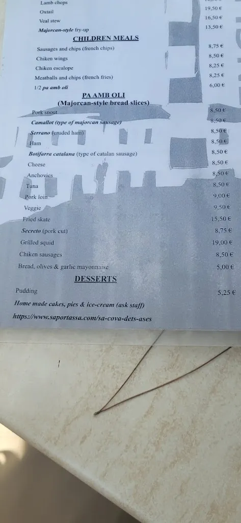 Menu_Sa Cova dets Ases_Felanitx_immagine_1