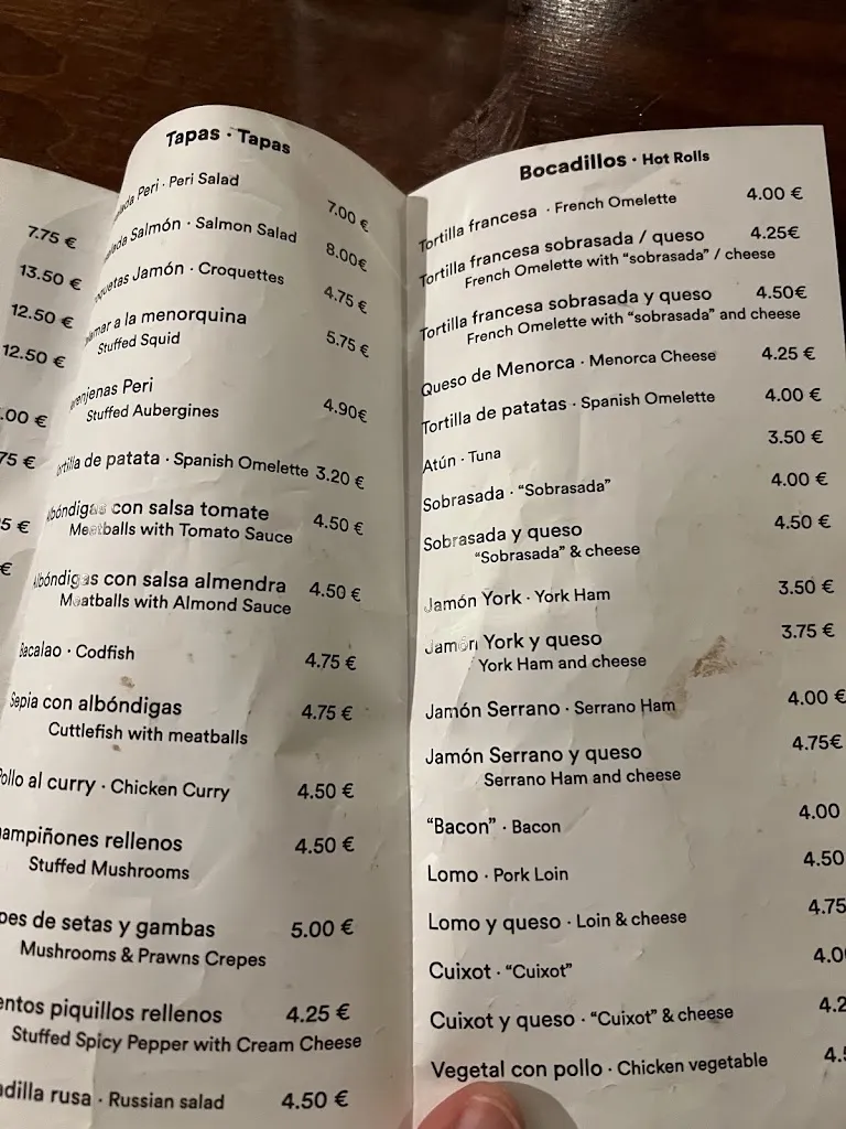 Menu_Bar Peri 1948 Tapes - Lotería_Migjorn Gran Es_image_3