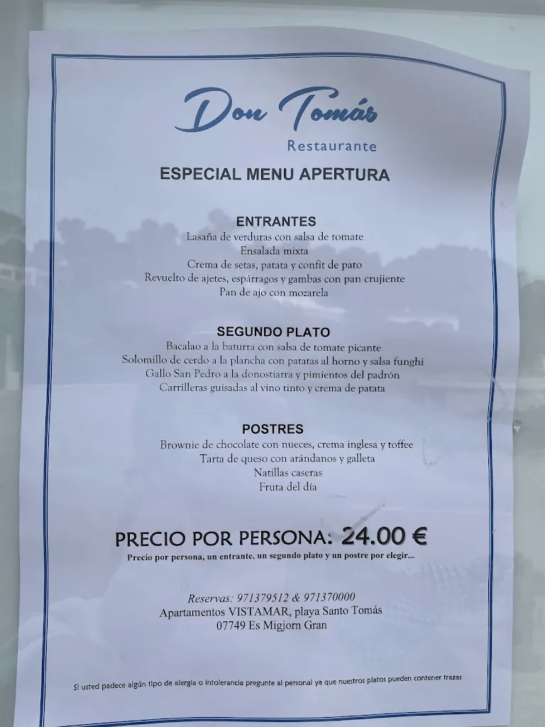 Menu_Restaurante Don Tomàs_Migjorn Gran Es_image_2