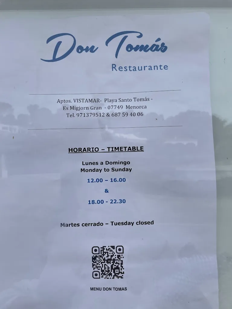 Menu_Restaurante Don Tomàs_Migjorn Gran Es_image_4