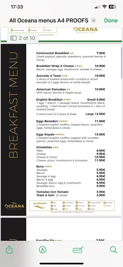 Menu_Oceana restaurant and bar_Palmanova_image_2