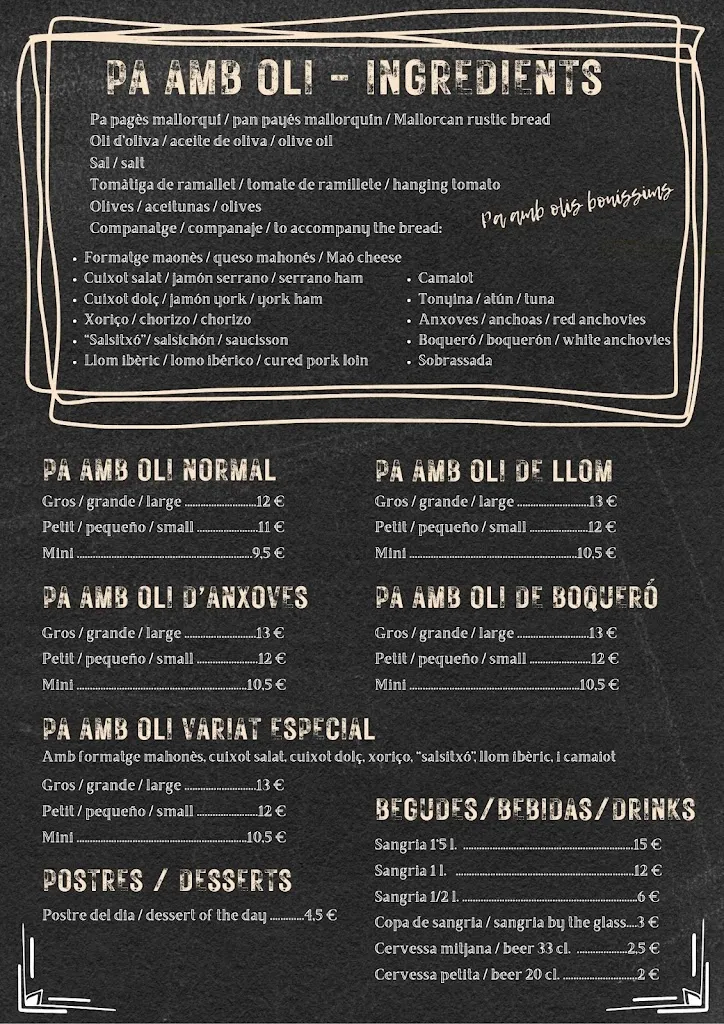 Menu_Bar s’Hostal_Montuïri_image_1