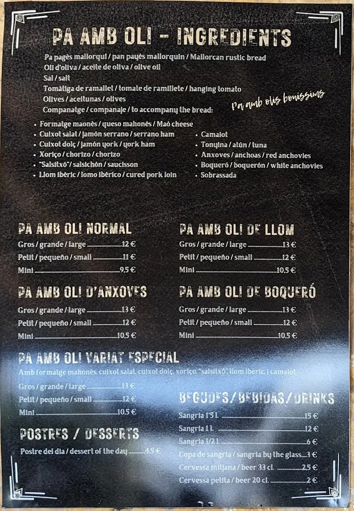 Menu_Bar s’Hostal_Montuïri_image_2