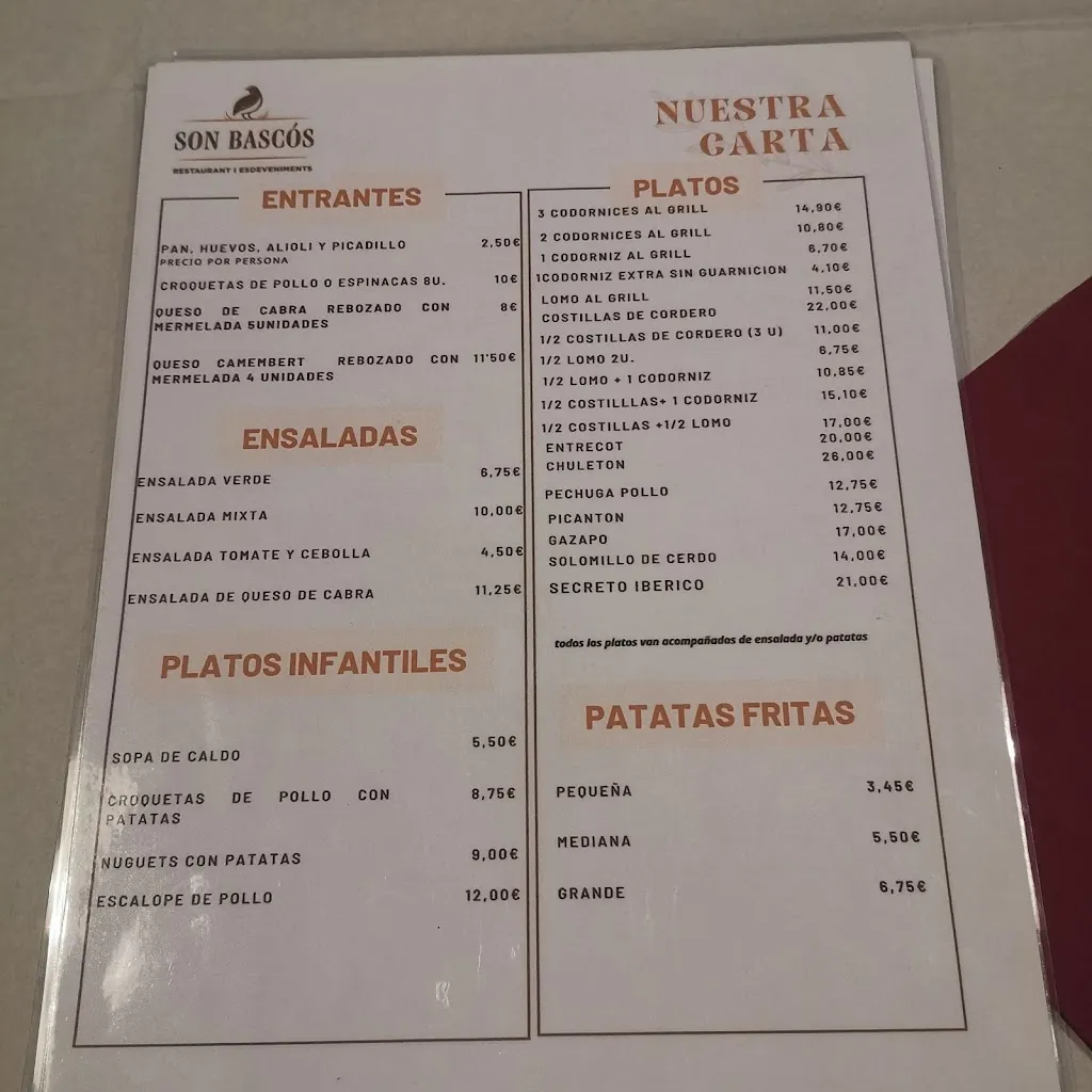 Menu_Son Bascós_Montuïri_image_1