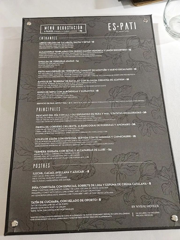 Menu_Restaurant Es Pati de Montuïri - Only Adults +12_Montuïri_image_1