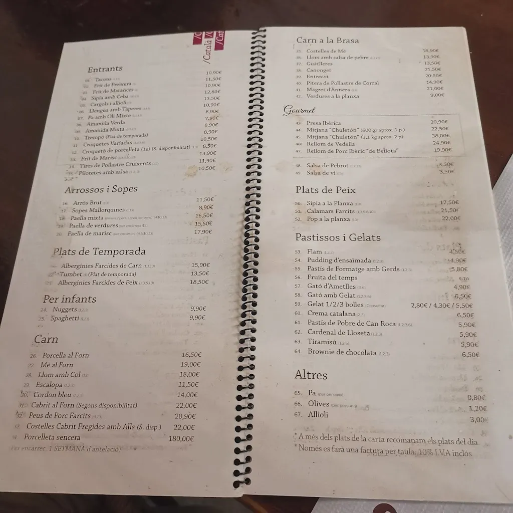 Menu_Es Celler de Petra_Petra_image_2