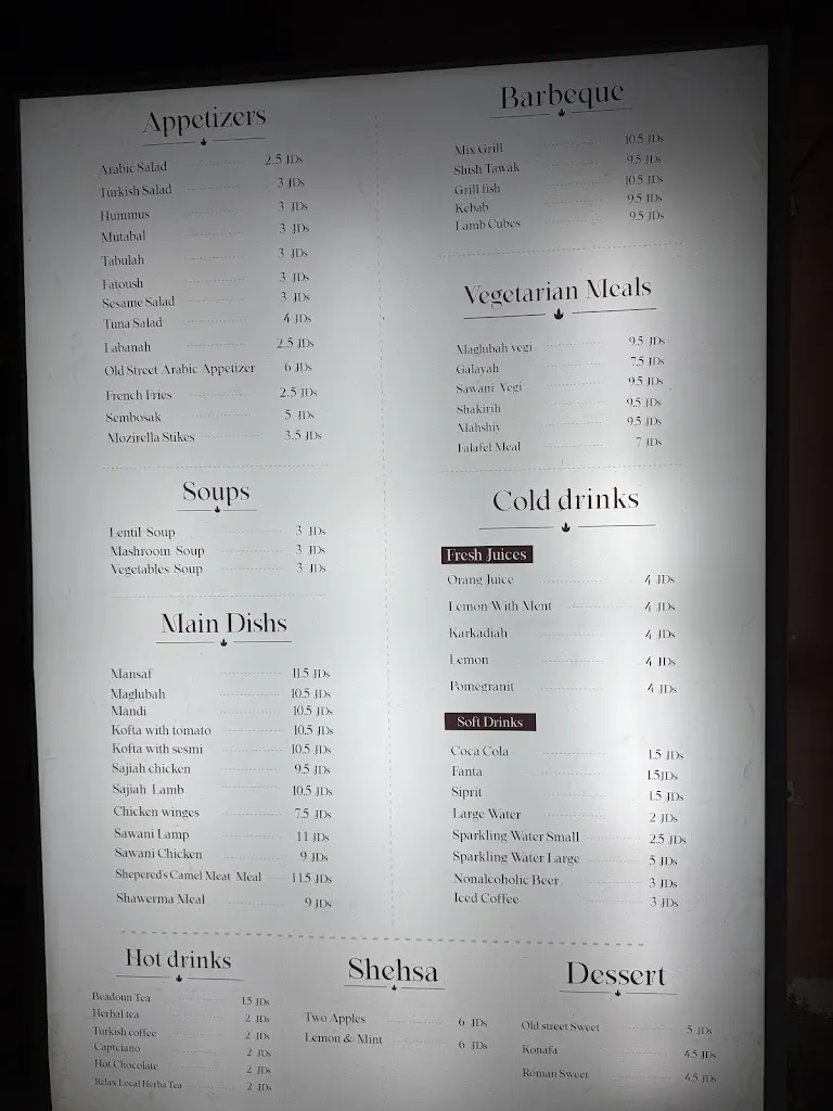 Menu_Old Street Cafe & Restaurant_Petra_image_3