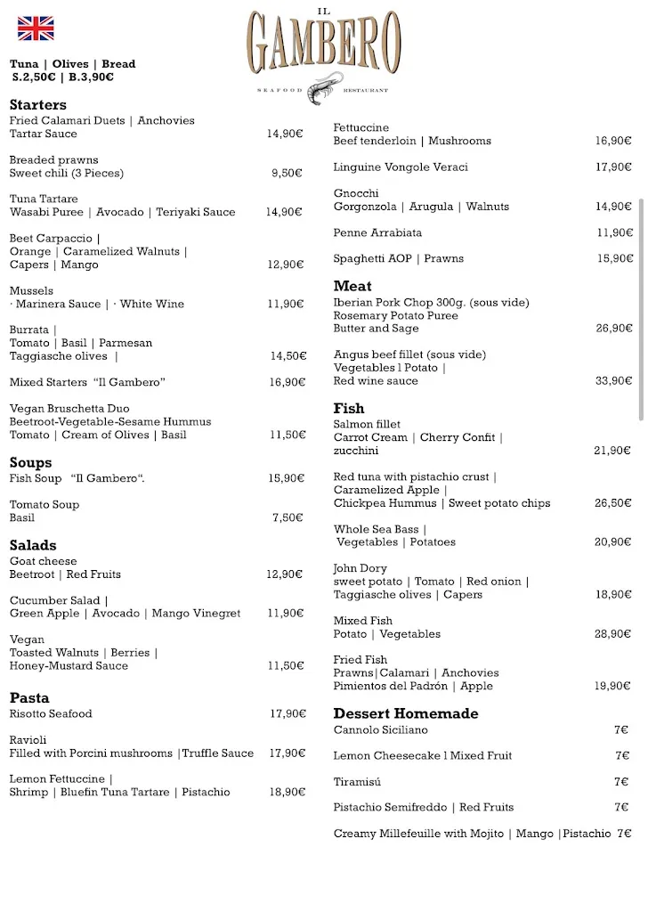 Menu_Il Gambero_Llucmajor_immagine_1