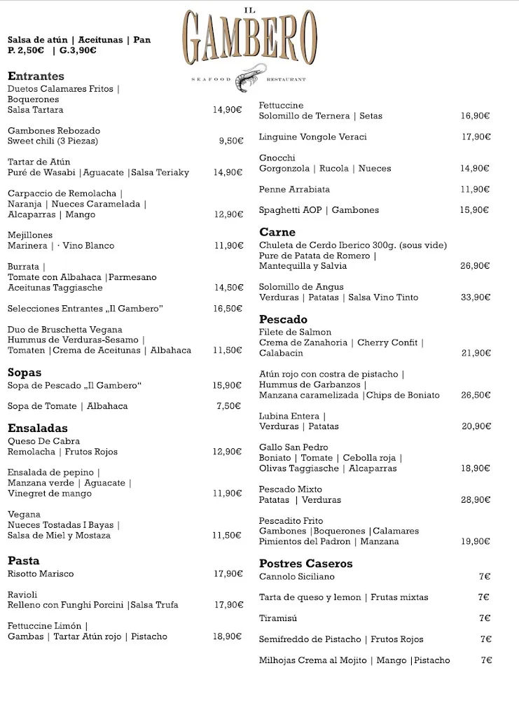 Menu_Il Gambero_Llucmajor_immagine_3