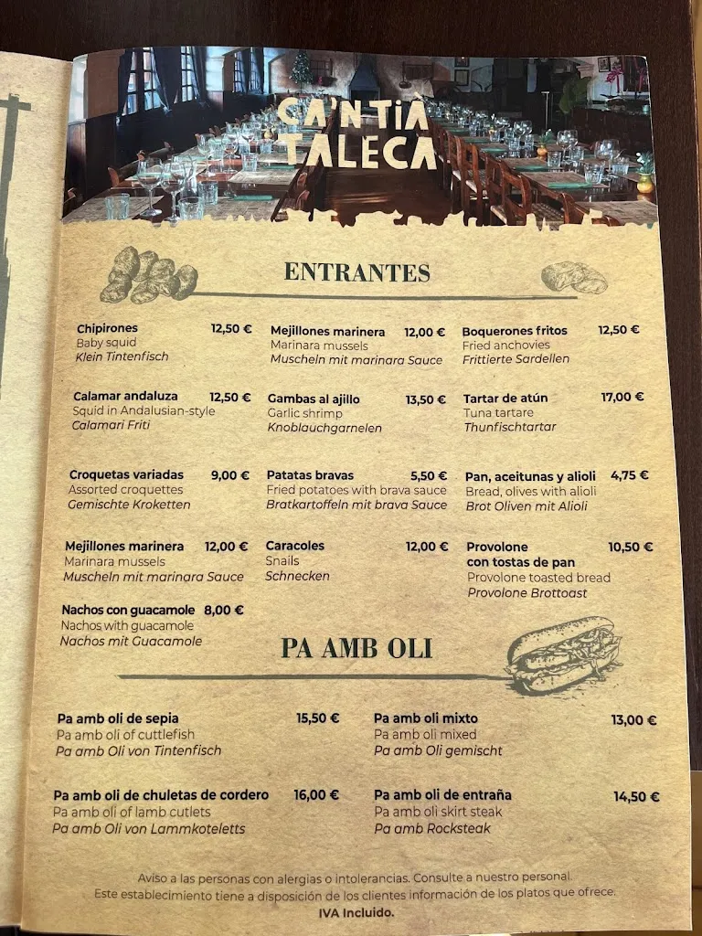 Menu_Ca'n Tià Taleca_Llucmajor_image_4