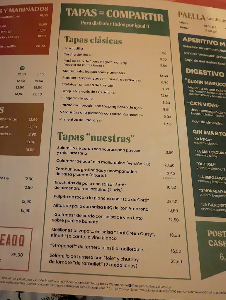 Menu_Contrabando Llucmajor_Llucmajor_image_3