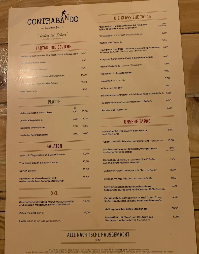 Menu_Contrabando Llucmajor_Llucmajor_image_4