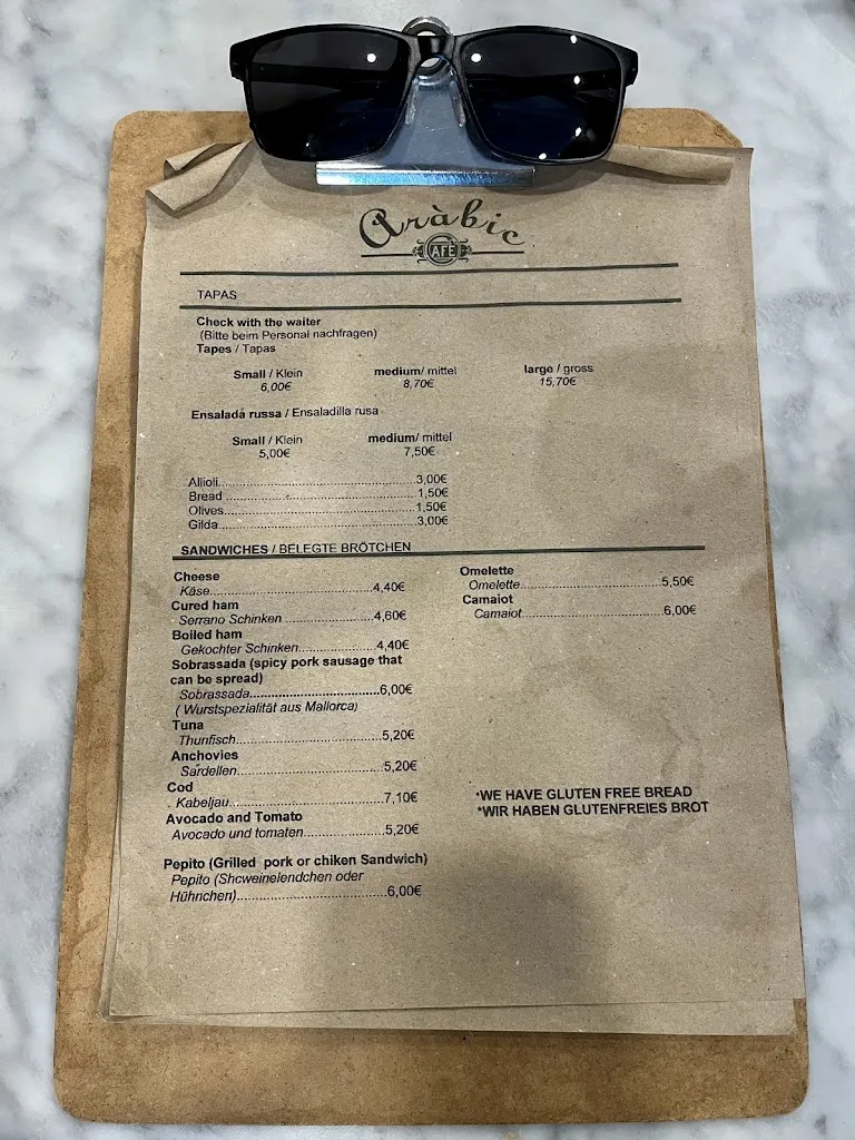 Menu_Cafè Arabic_Llucmajor_image_2