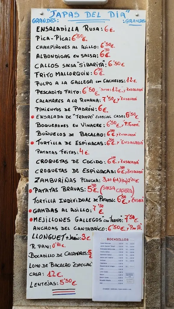 Menu_Sibarita bar de tapas_Llucmajor_image_3
