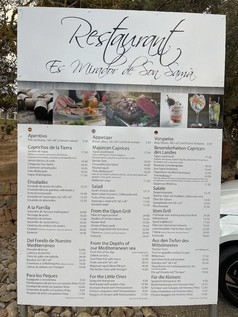 Menu_Es Mirador de Son Samà_Llucmajor_image_1