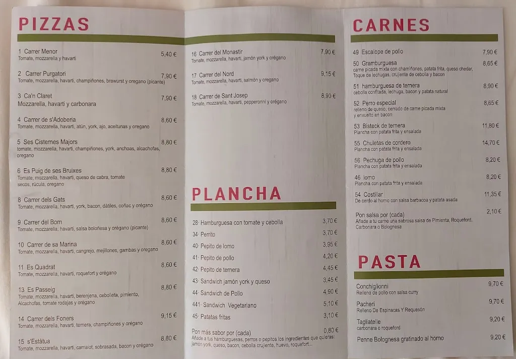 Menu_Pizzería S‘Estatua Llucmajor_Llucmajor_image_2