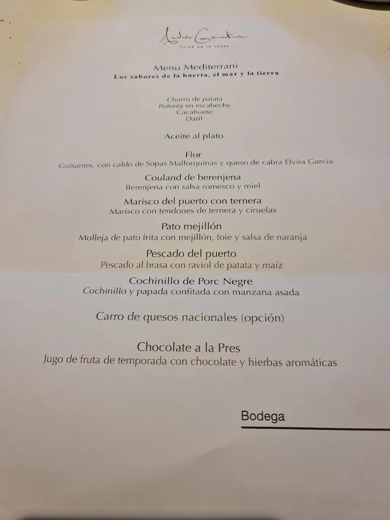 Menu_Restaurant Andreu Genestra_Llucmajor_image_2