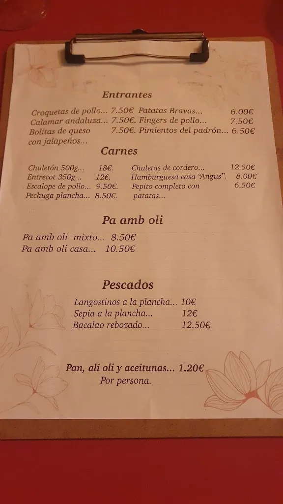 Menu_Bar Restaurante 2+1_Llucmajor_image_1