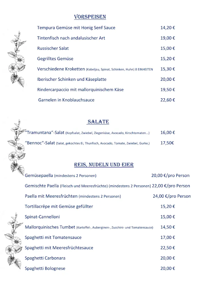 Menu_BENNOC RESTAURANT_Llucmajor_image_1