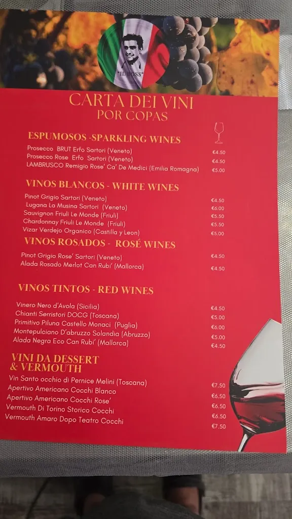 Menu_IL BOSS - GASTRONOMIA ITALIANA_Llucmajor_image_1