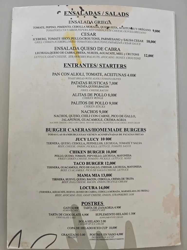 Menu_Resto bar la Heladeria_Llucmajor_image_1