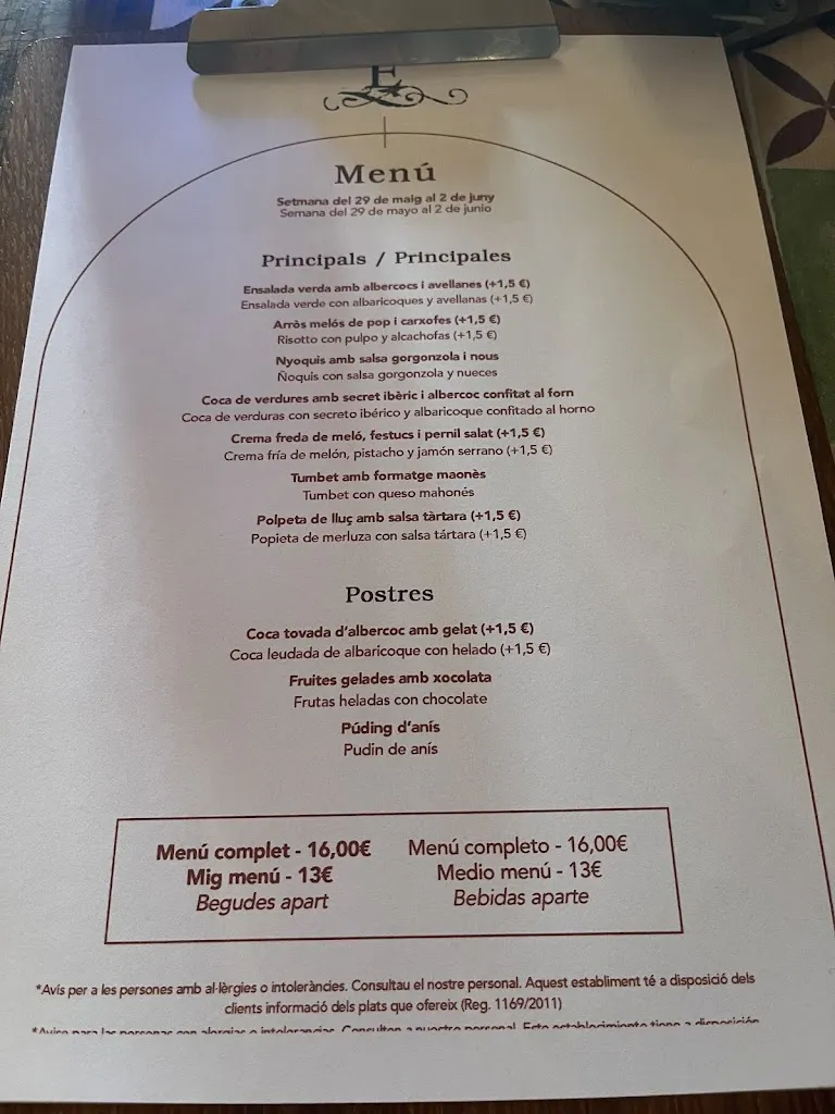 Menu_L'Escrivania_Porreres_image_1