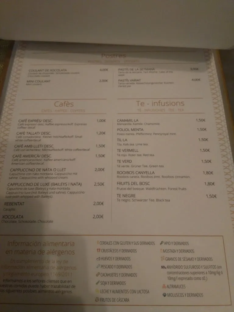 Menu_Bar Casa Miss_Pobla Sa_image_2