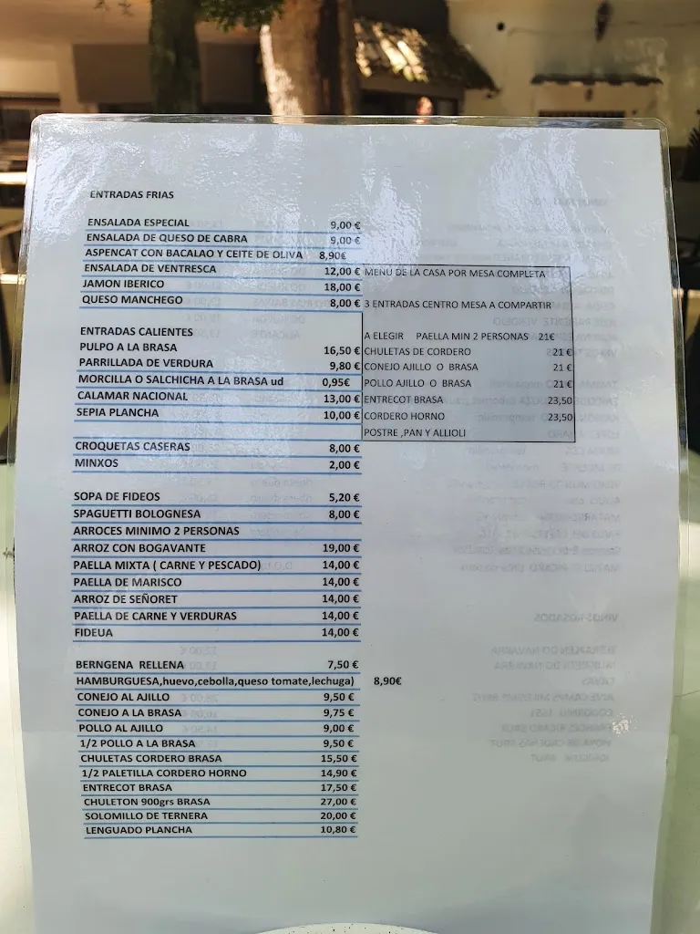 Menu_Restaurante Molí de Xirles_Callosa dEn Sarrià_image_1