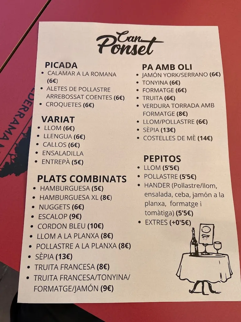 Menu_Bar Can Ponset_Pobla Sa_image_1