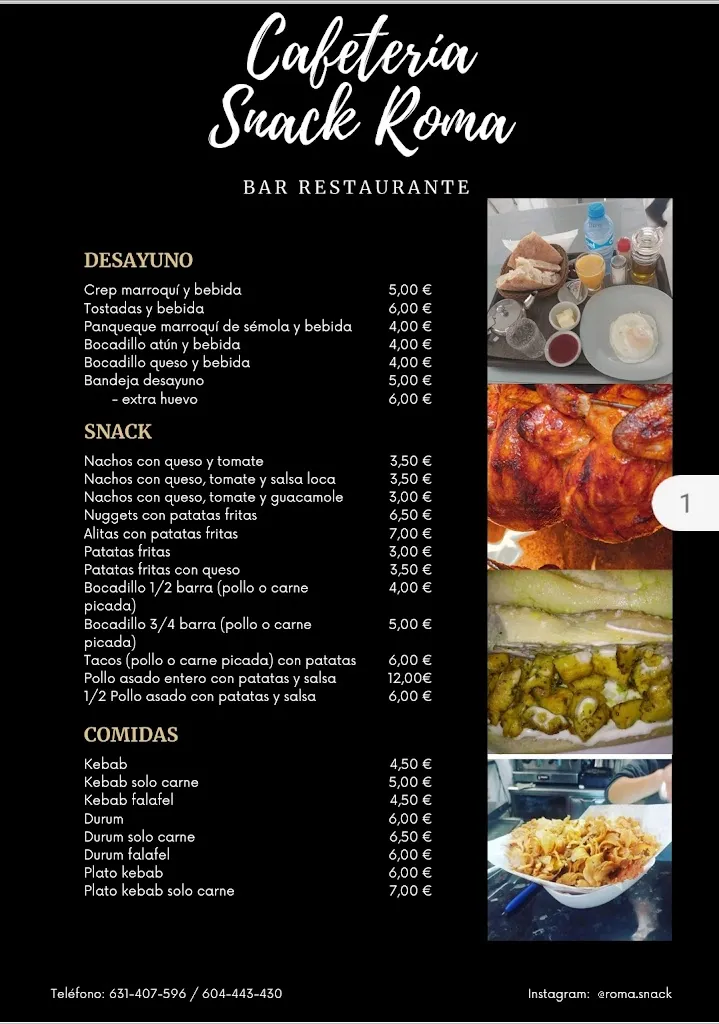 Menu_SNACK ROMA sa pobla_Pobla Sa_image_1