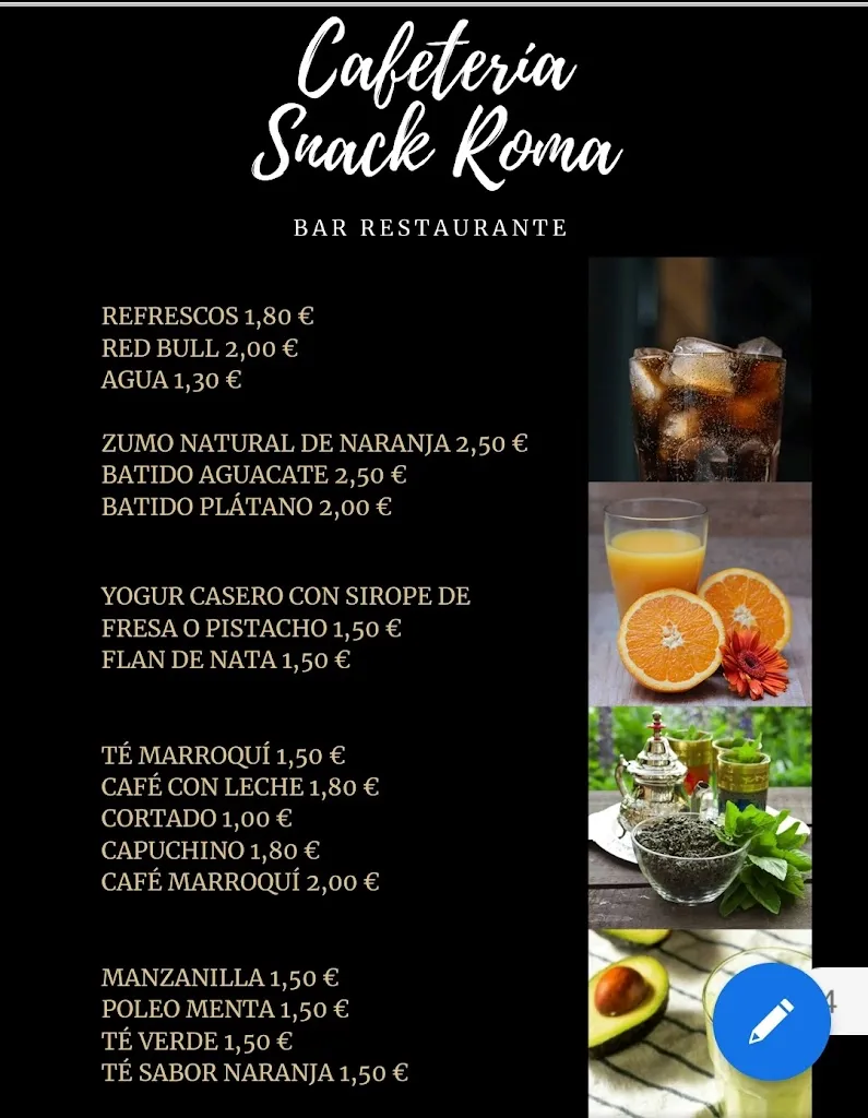 Menu_SNACK ROMA sa pobla_Pobla Sa_image_2