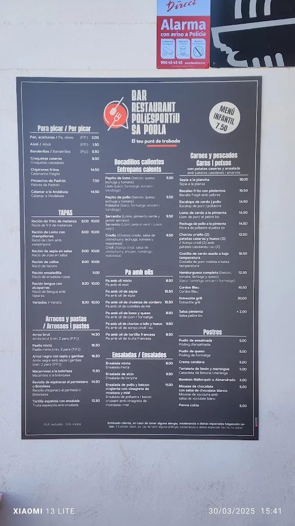 Kidsdays_Bar Restaurant Poliesportiu Sa Pobla_Pobla Sa_avis