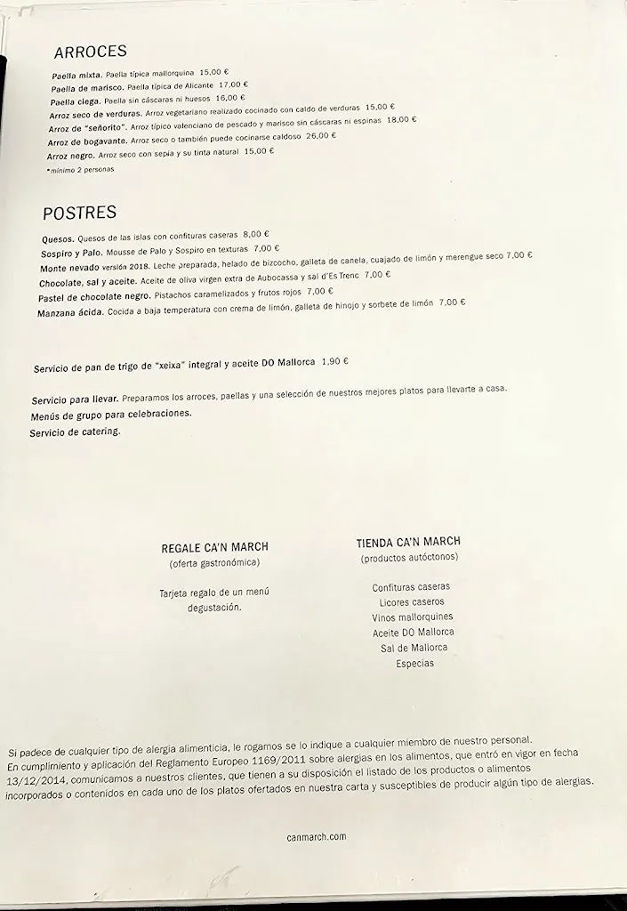 Menu_Restaurant Can March_Manacor_image_4
