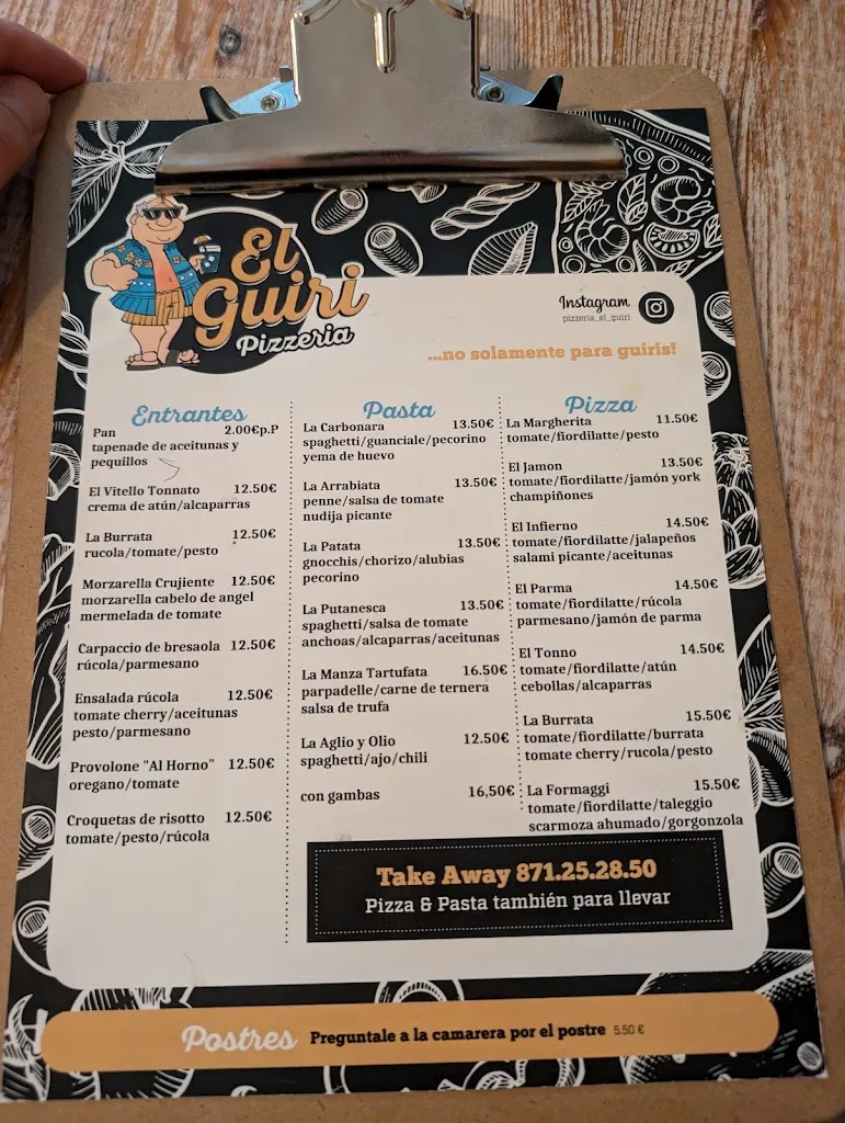 Menu_Pizzeria El Guiri_Manacor_immagine_2