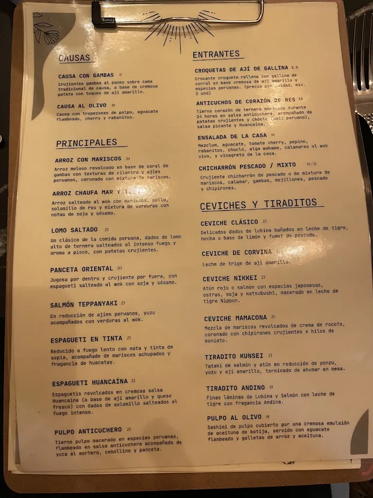 Menu_Mamacona Cocina Peruana_Manacor_image_1