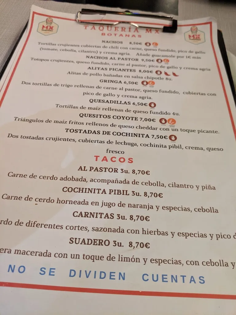 Menu_Taqueria MX_Manacor_image_1