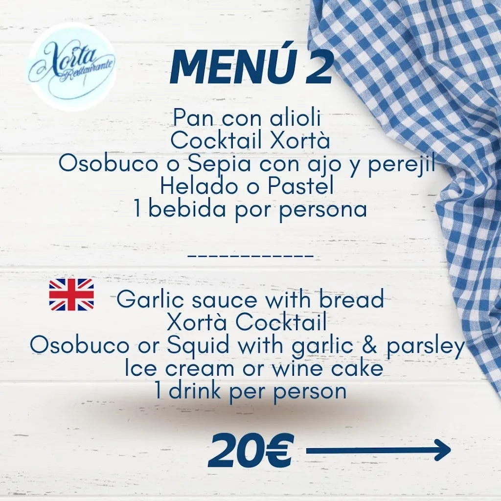 Menu_Xortá Restaurante_Callosa dEn Sarrià_image_1