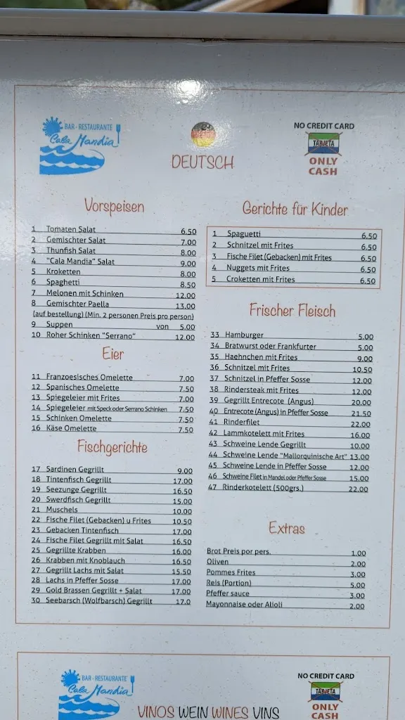 Menu_Restaurant Cala Mandia_Manacor_image_2