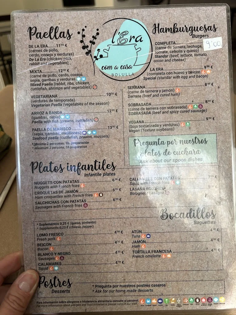 Menu_Bar L' Era_Callosa dEn Sarrià_image_1