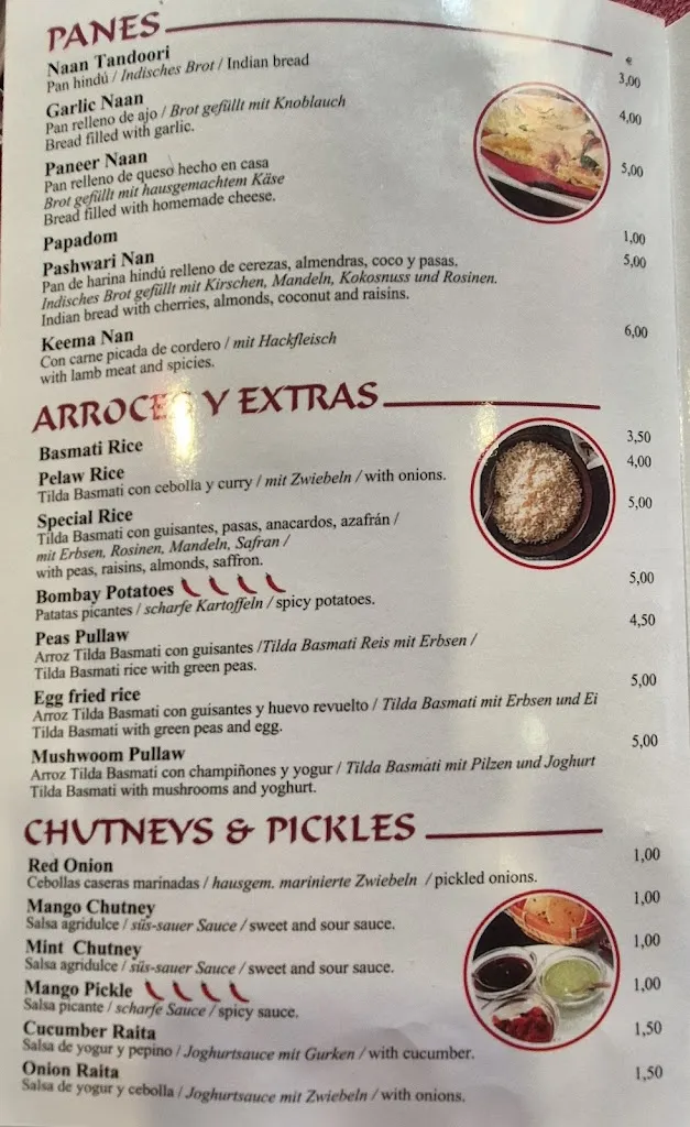 Menu_Restaurante La India_Manacor_image_2