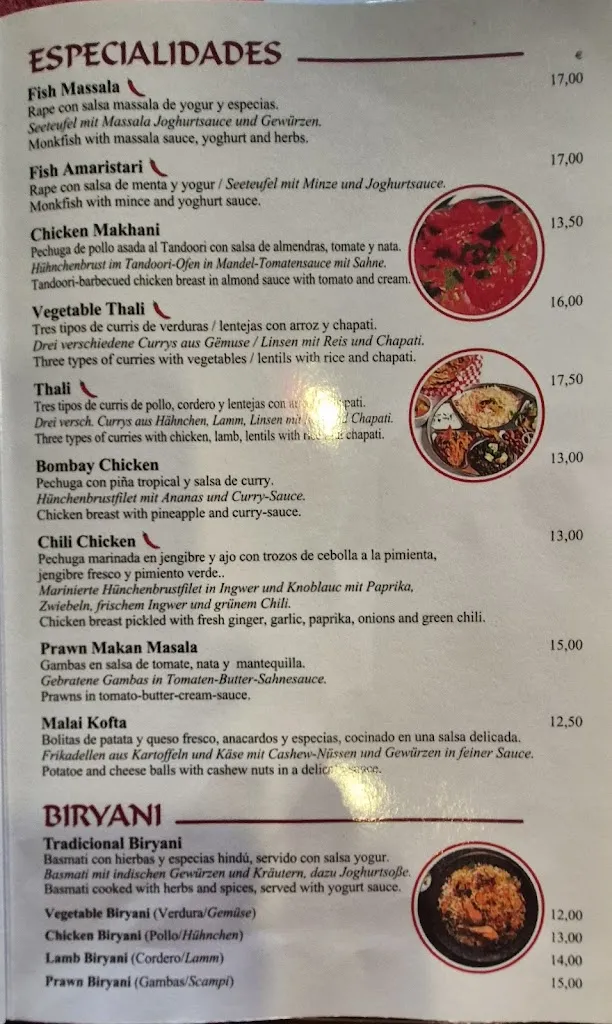 Menu_Restaurante La India_Manacor_image_3